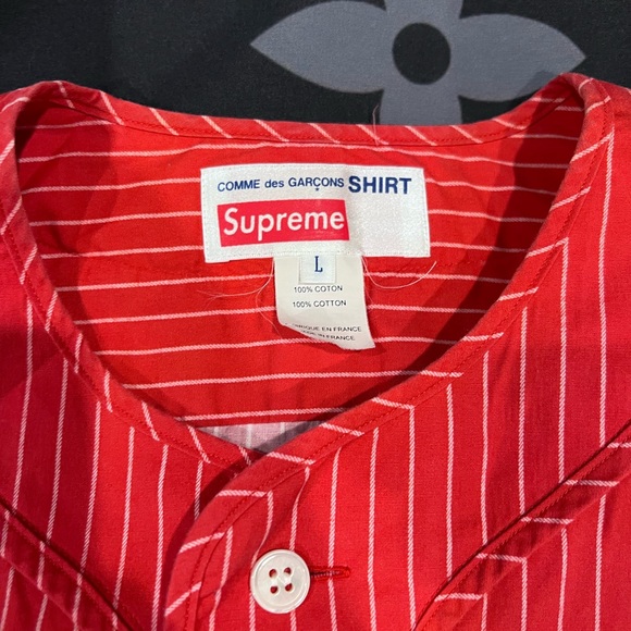 Supreme Commes Des Garçons Baseball Jersey - Picture 4 of 6
